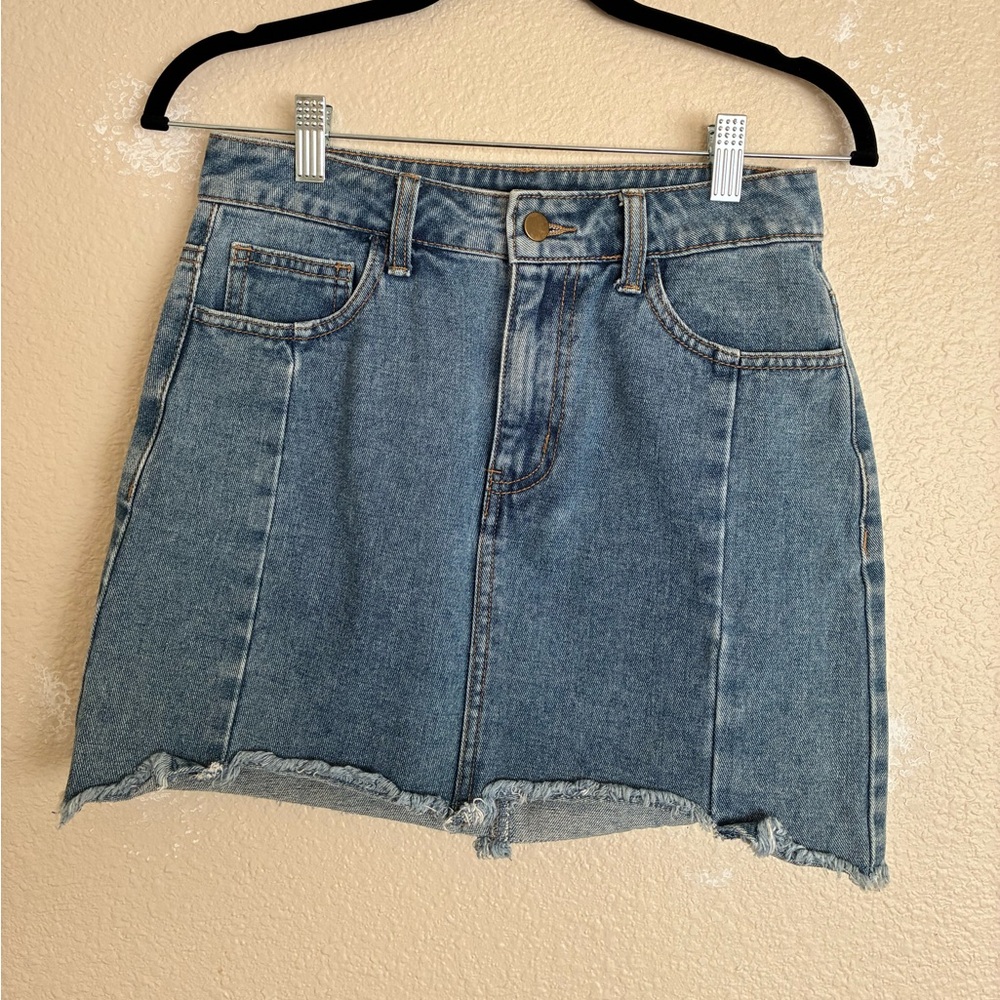 Forever 21 Denim Mini Skirt (Size S)